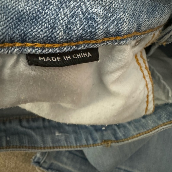 House Of Harlow 1960 High Distressed Denim Flare Jeans Rise Blue Light Wash 27 - Picture 2 of 10